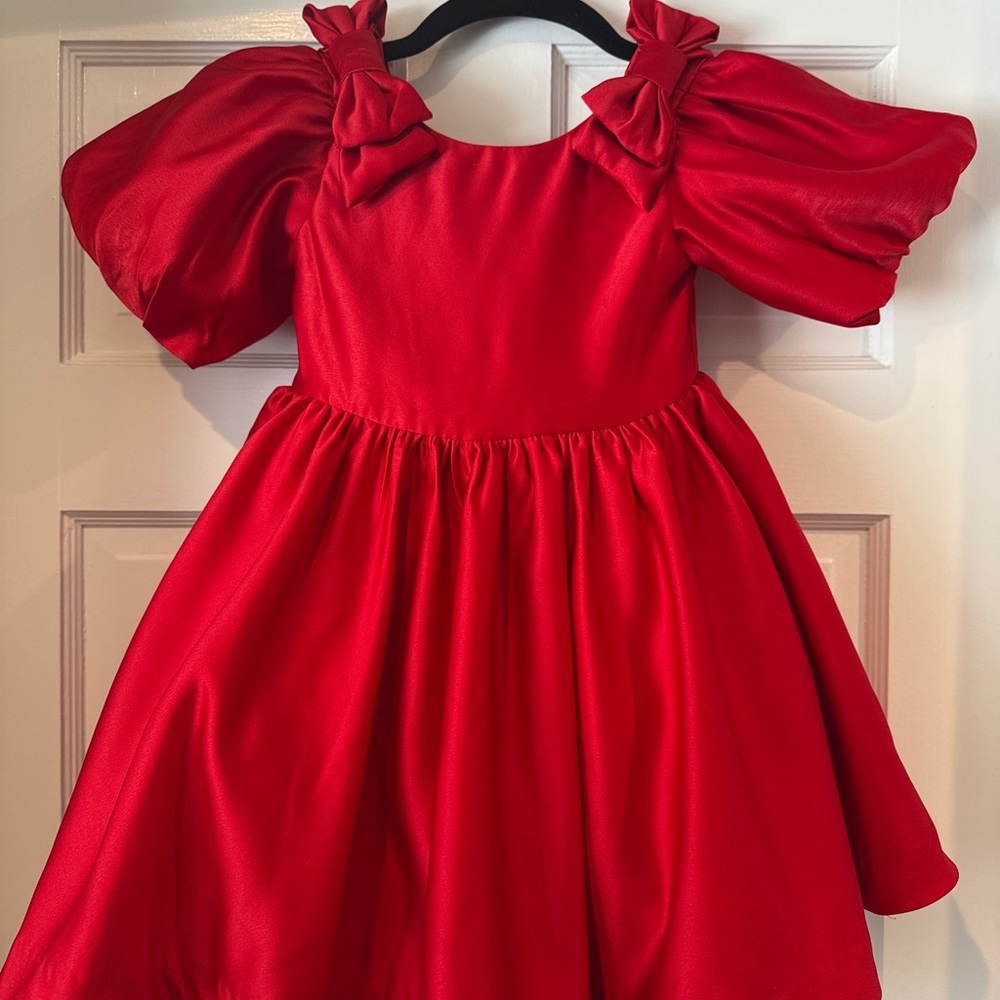 Janie and Jack Vibrant Red Dress - Picture 2 of 6